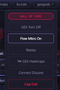 Flow Mkrs toggle in the account menu